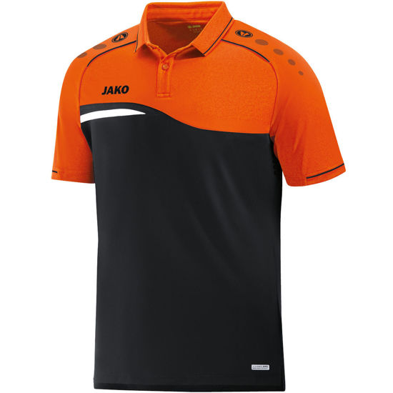 Afbeeldingen van JAKO Polo Competition zwart/fluo oranje (6318/19) - SALE